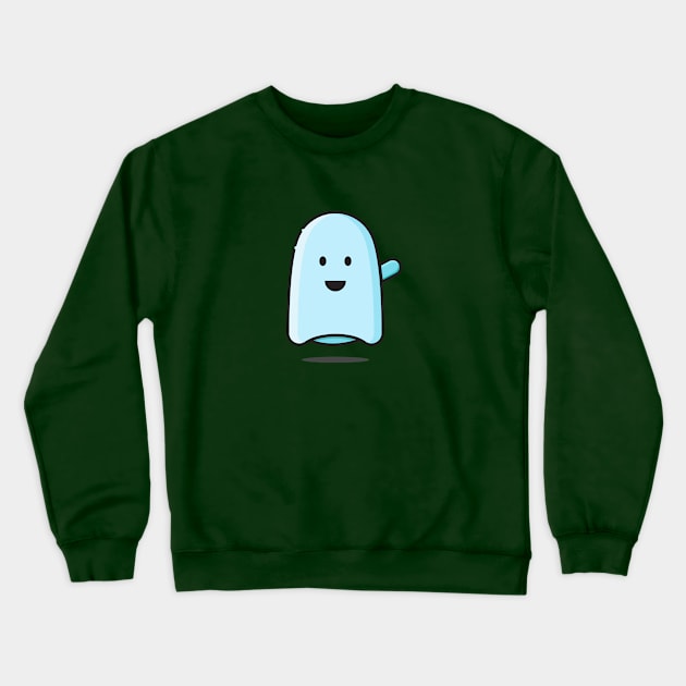 Halloween Ghost Crewneck Sweatshirt by Lionti_design